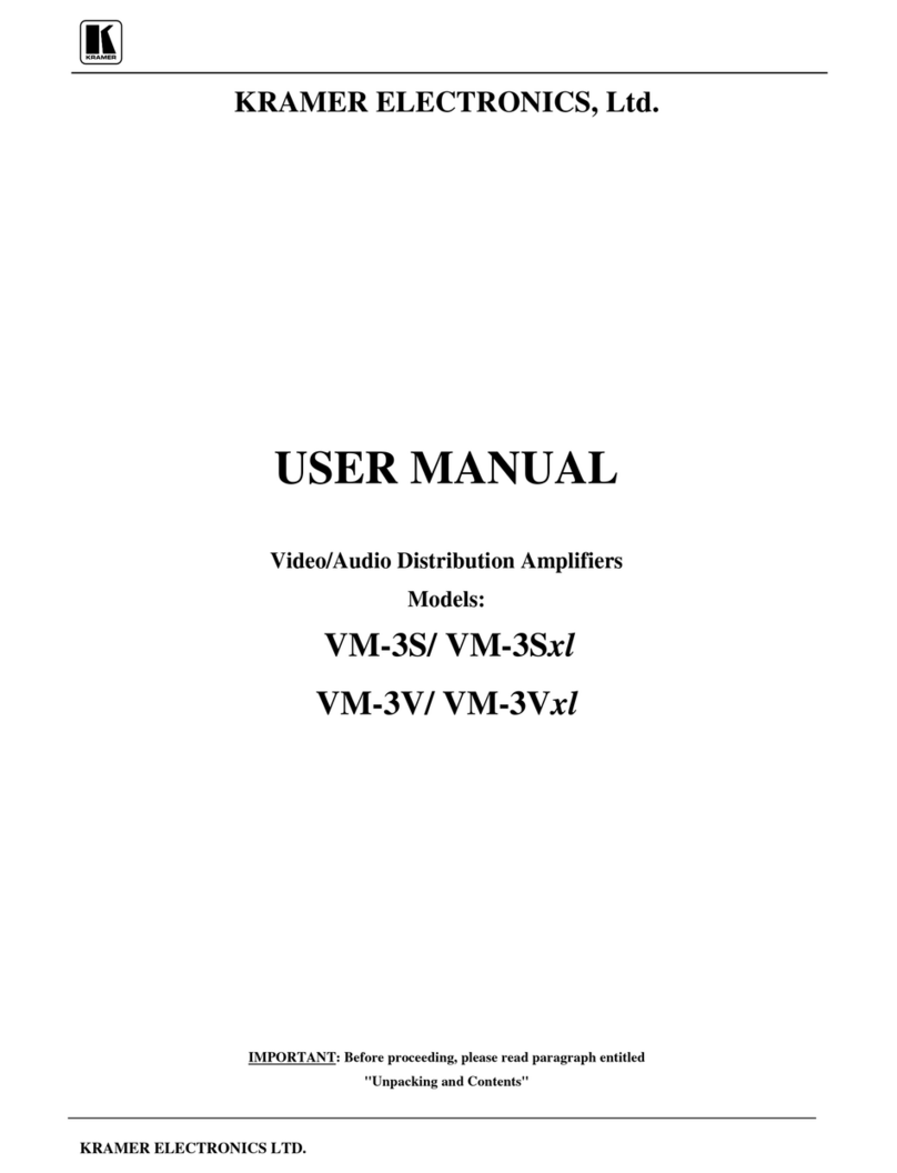 Kramer VM-3S user manual