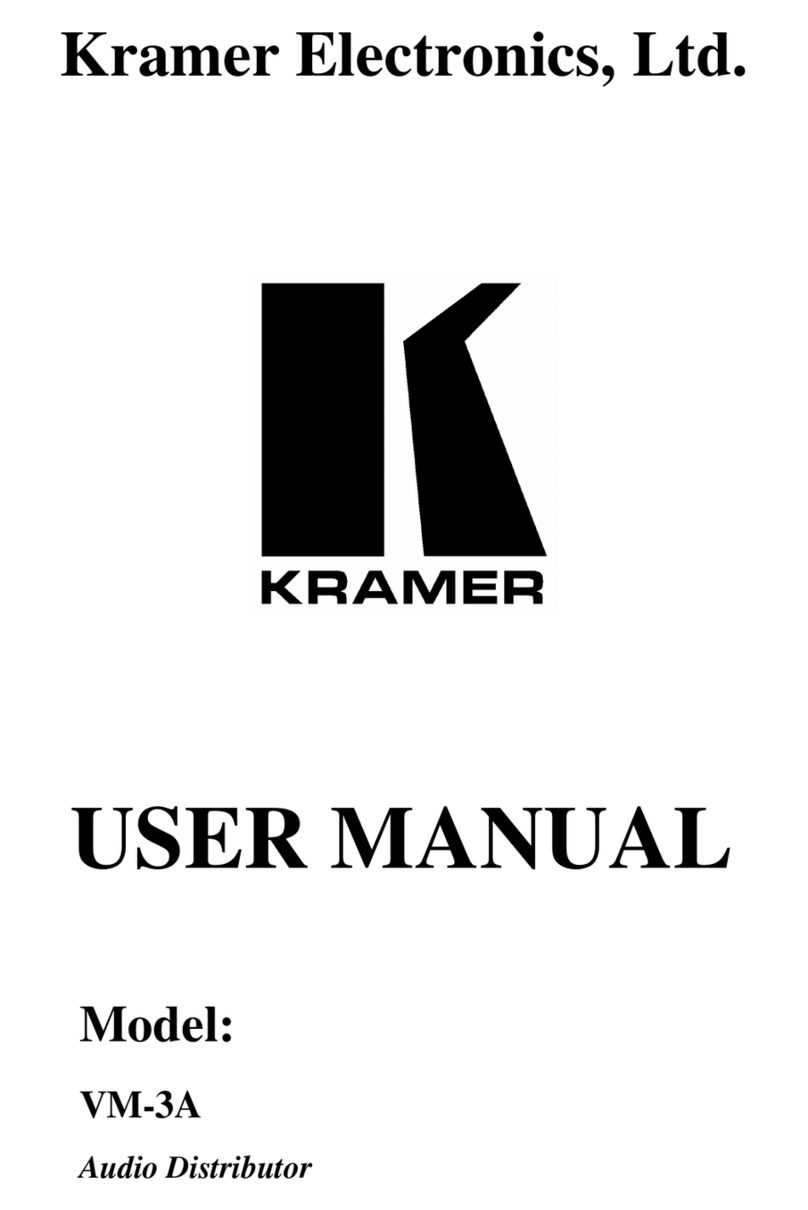 Kramer VM-3A User manual