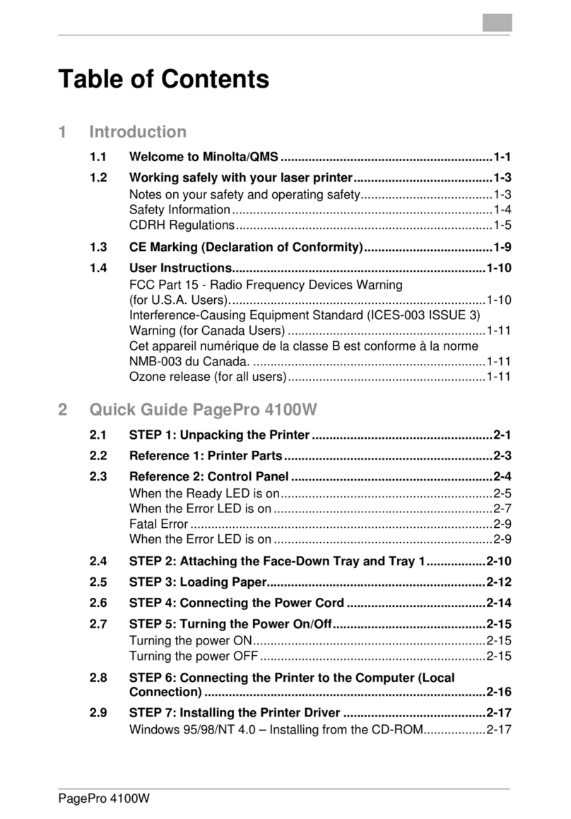 MINOLTA-QMS PagePro 4100W quick guide