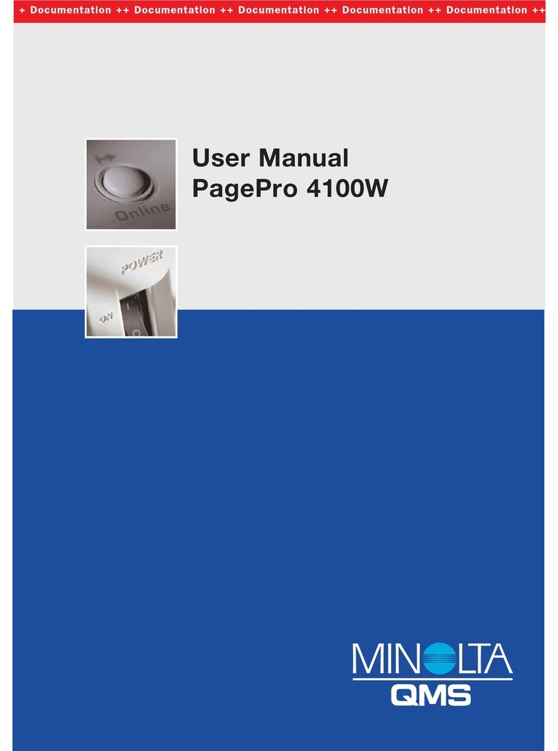 MINOLTA-QMS PagePro 4100W User manual MINOLTA-QMS PagePro 4100W User manual