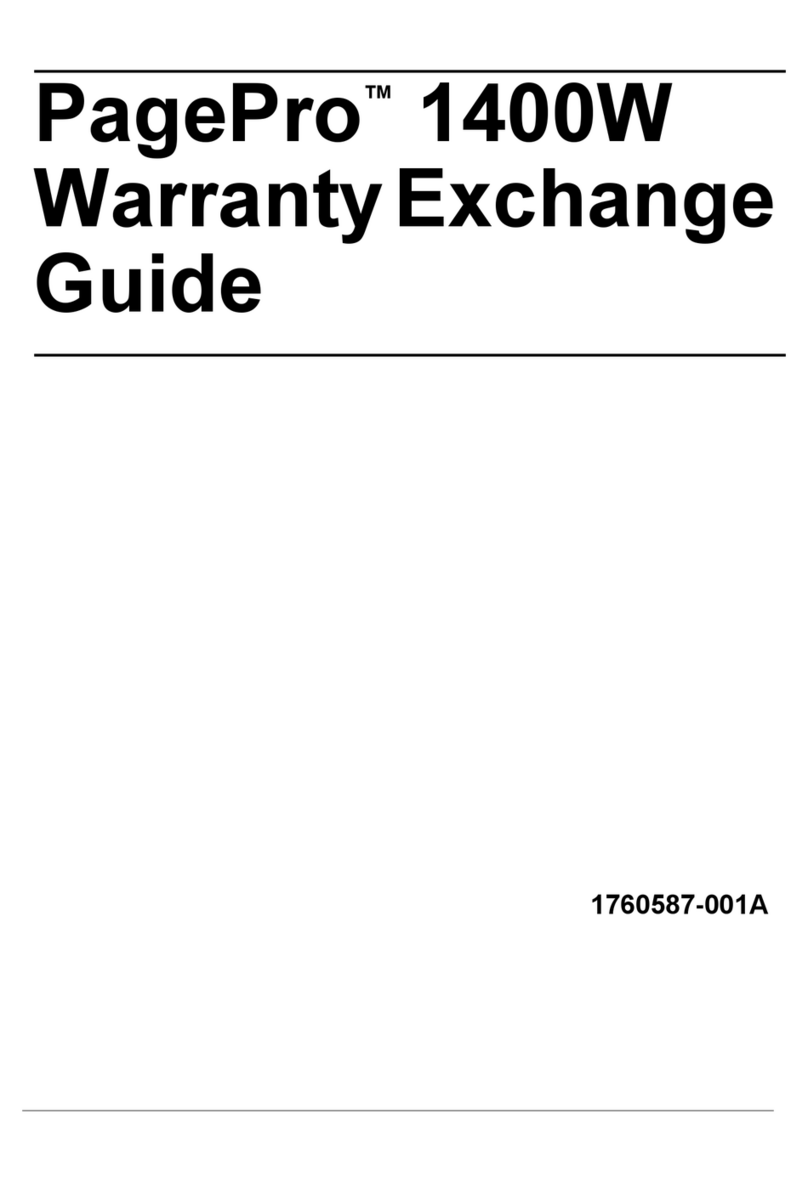 Konica Minolta PagePro 1400W Warranty guide