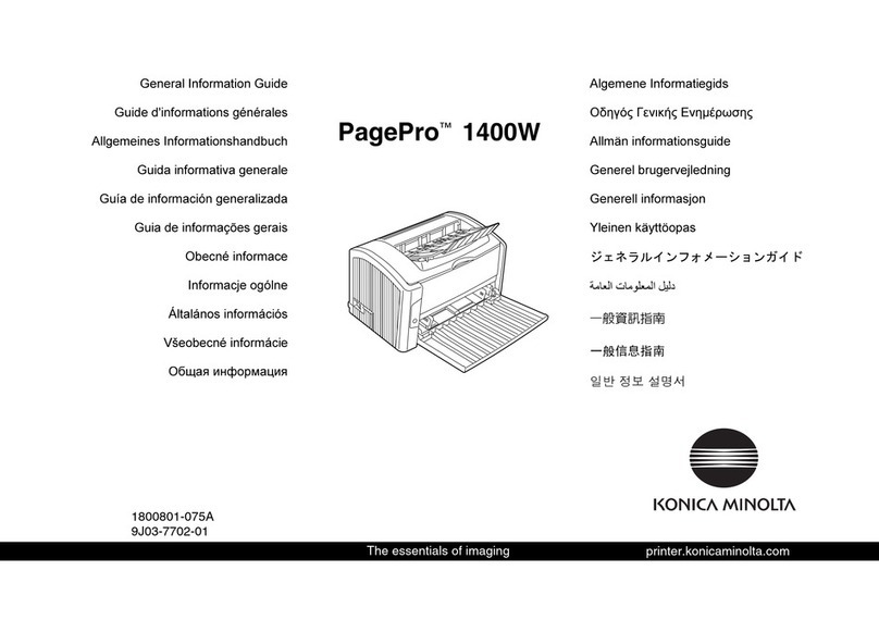 Konica Minolta PagePro 1400W Technical manual Konica Minolta PagePro 1400W Technical manual