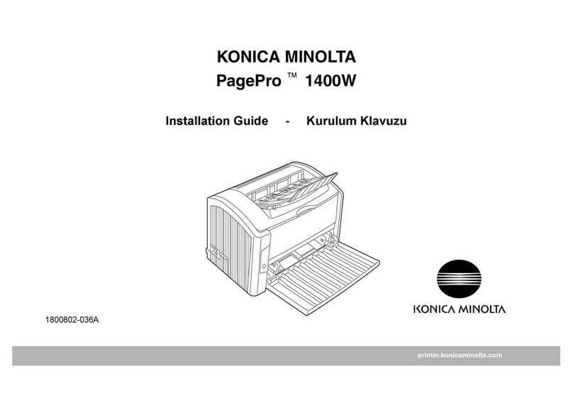Konica Minolta PagePro 1400W User manual Konica Minolta PagePro 1400W User manual