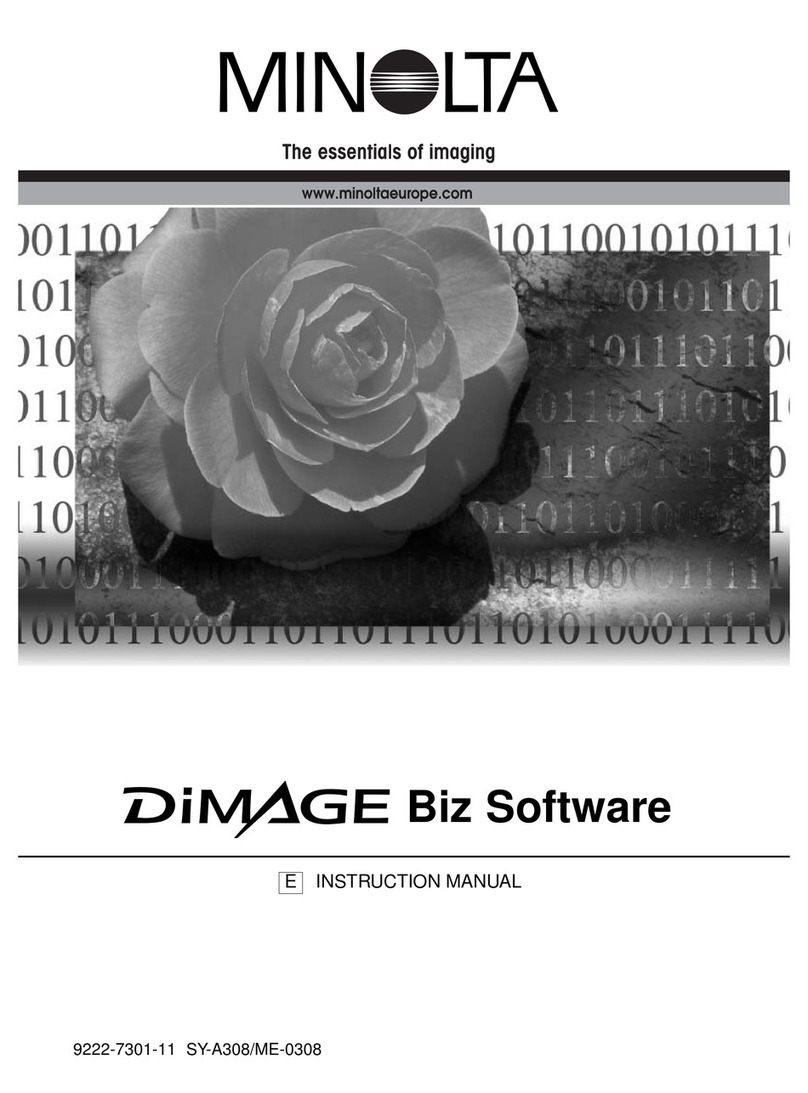 Minolta DiMAGE Biz Software User manual