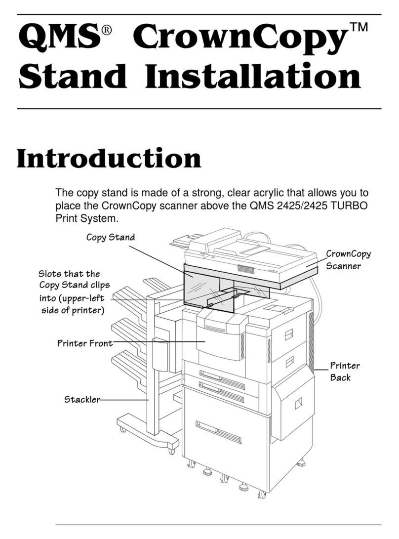 QMS CrownCopy Stand install guide