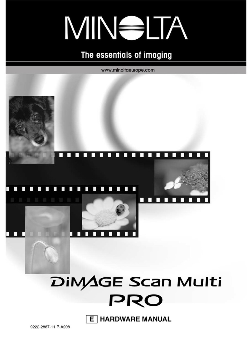 Minolta DIMAGE SCAN MULTI PRO User manual