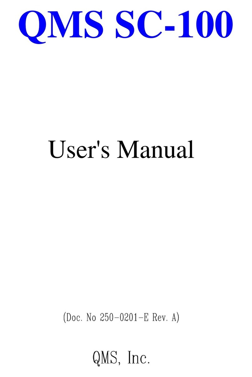 QMS SC-100 user manual