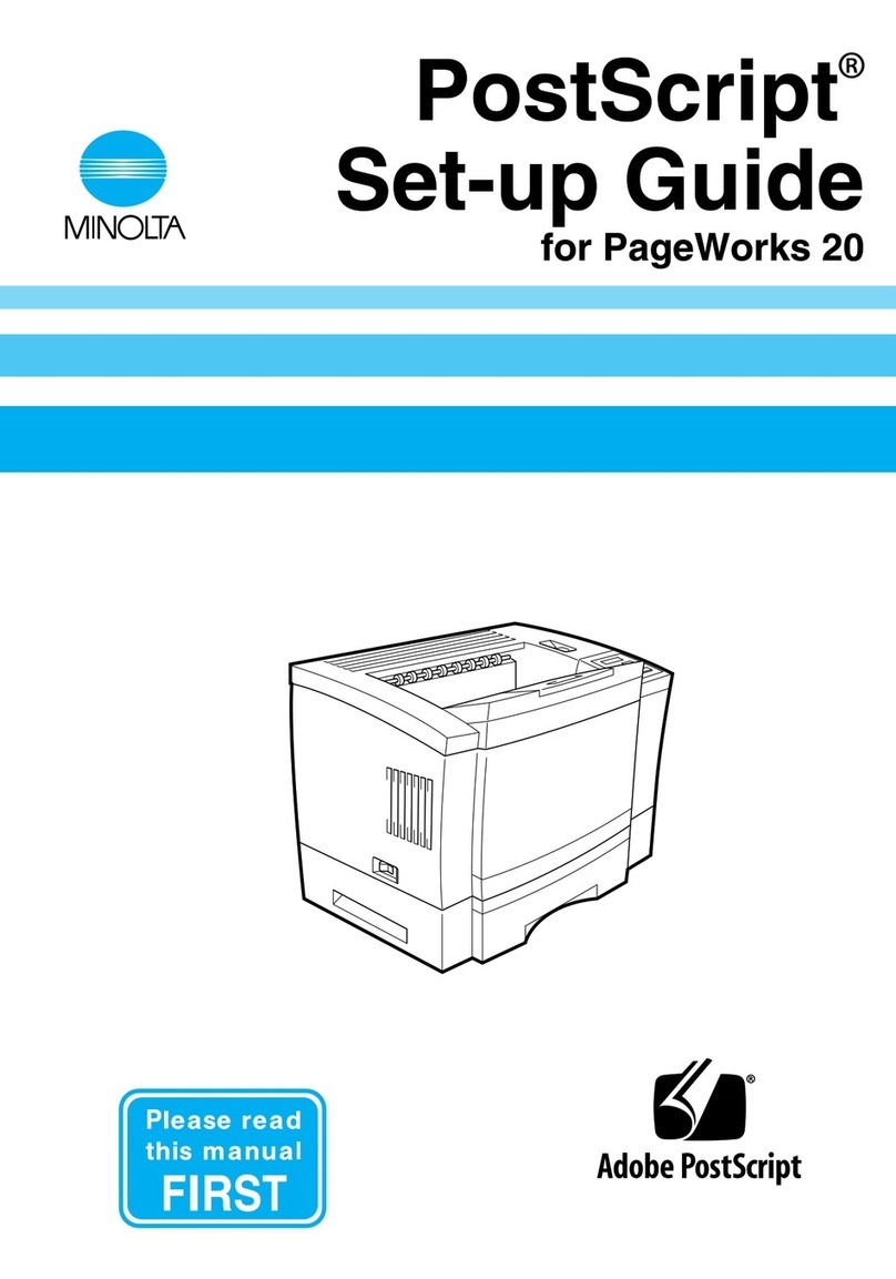 Minolta PageWorks Pro 20 User manual