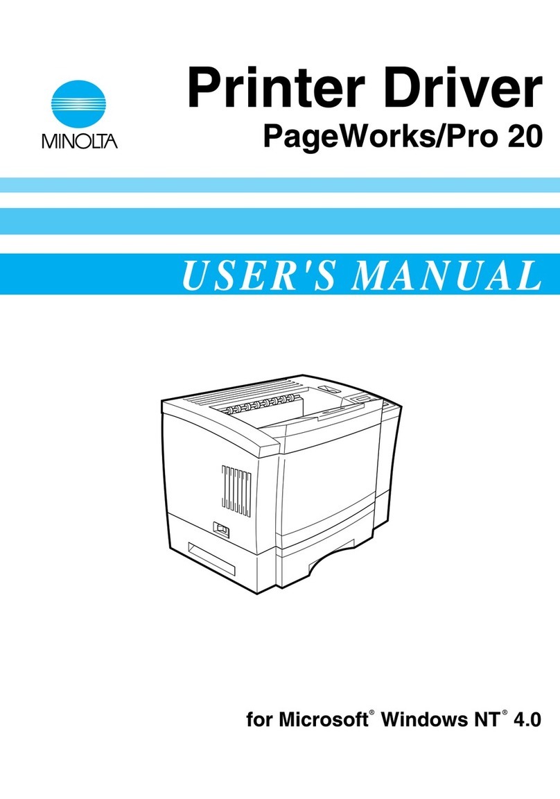 Minolta PageWorks Pro 20 Release note Minolta PageWorks Pro 20 Release note