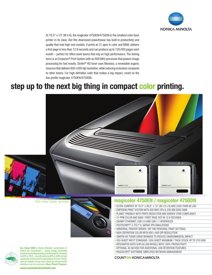 Konica Minolta Magicolor 4750DN User manual