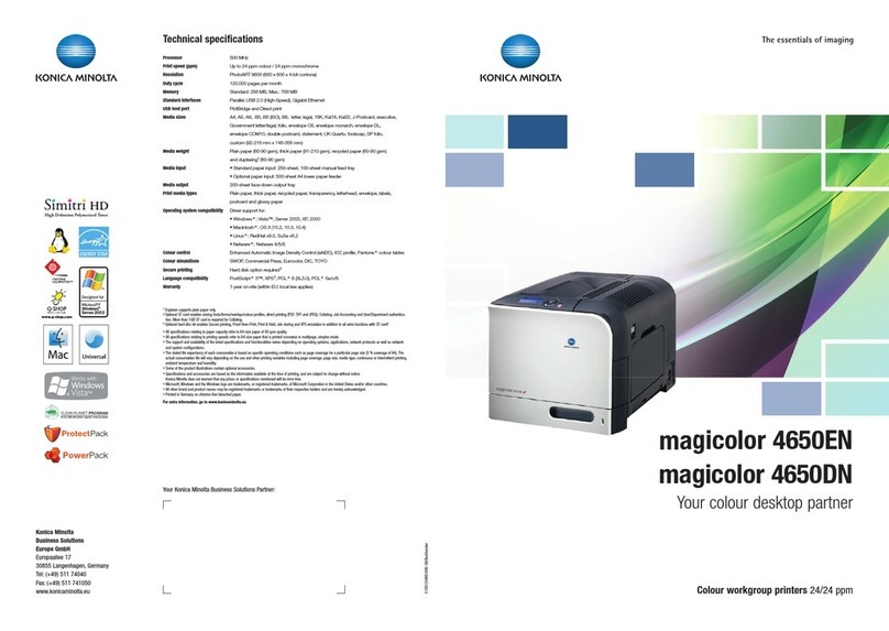 Konica Minolta Magicolor 4650 User manual