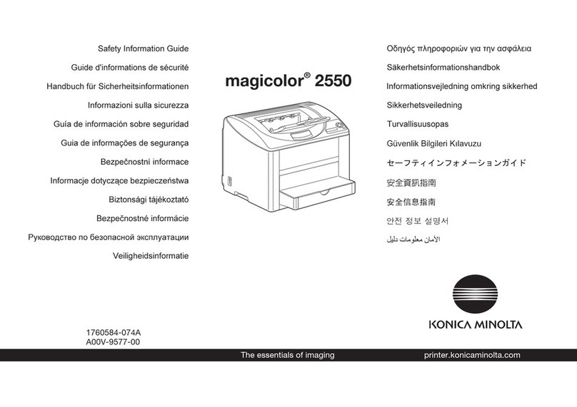 Konica Minolta Magicolor 2550 Manual