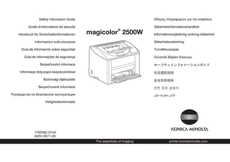 Konica Minolta Magicolor 2500W Manual