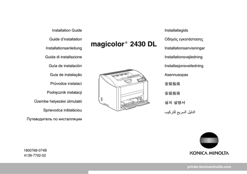 Konica Minolta magicolor 2430 DL install guide
