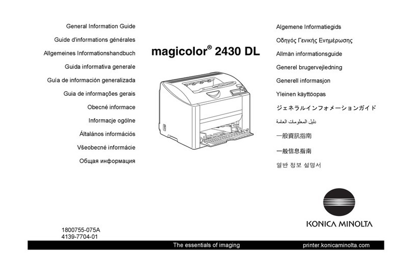 Konica Minolta magicolor 2430 DL User manual