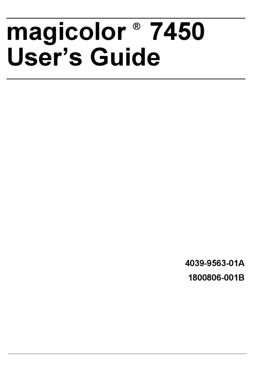 Konica Minolta magicolor 7450 User manual