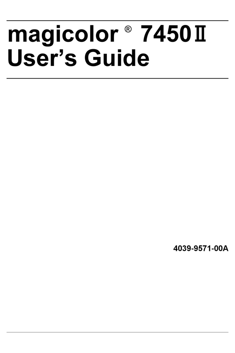 Konica Minolta magicolor 7450 II User manual