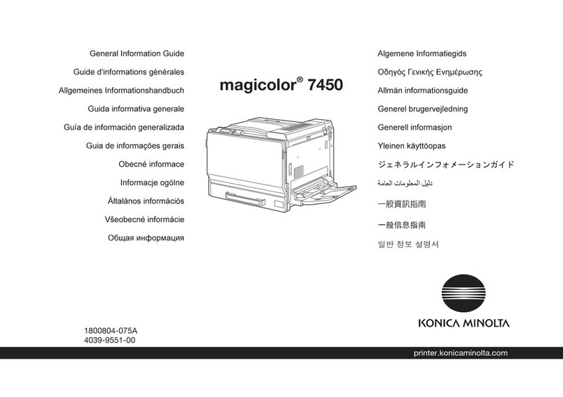 Konica Minolta magicolor 7450 Configuration guide