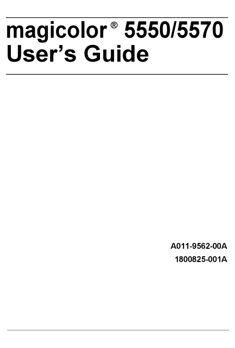 Konica Minolta Magicolor 5550 User manual Konica Minolta Magicolor 5550 User manual