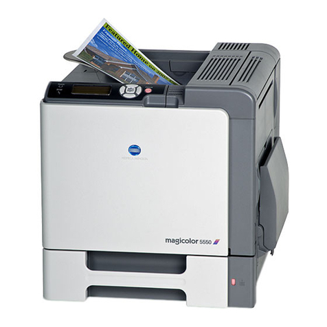 Konica Minolta Magicolor 5550 Operating and maintenance instructions