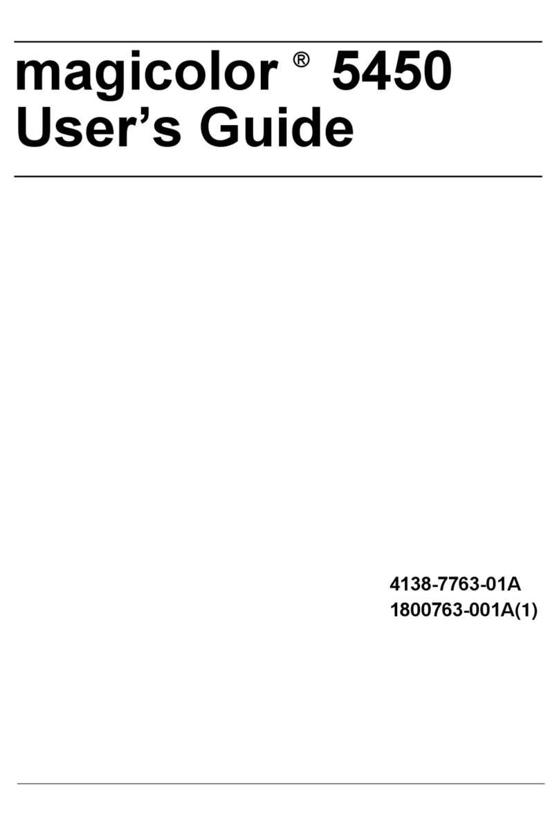 Konica Minolta Magicolor 5450 User manual