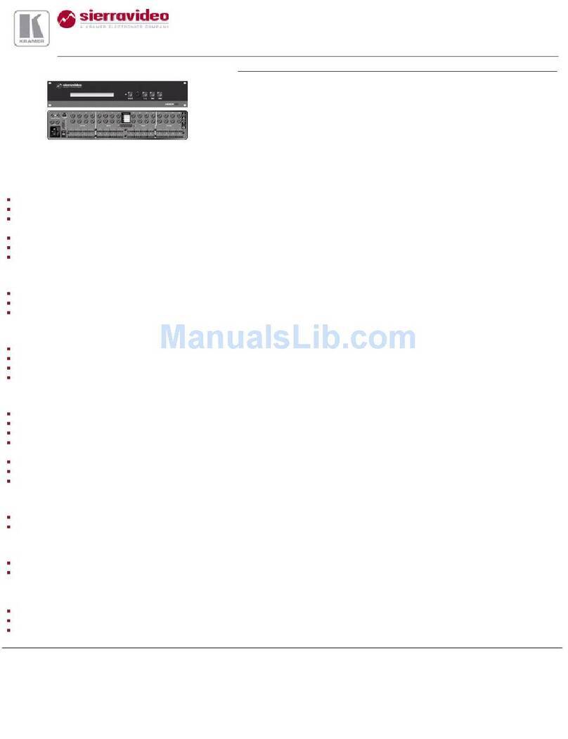 Kramer 1608HD Specifications