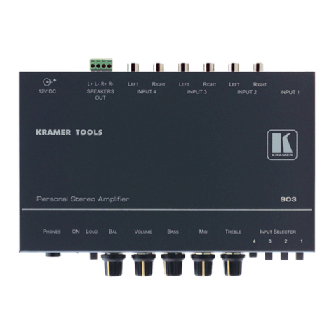 Kramer 903 User manual Kramer 903 User manual