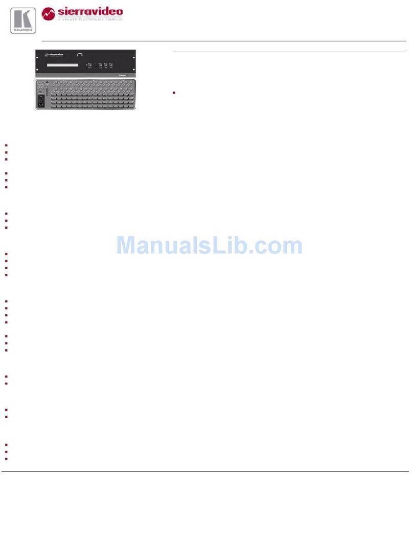 Kramer XL 3216VS User manual