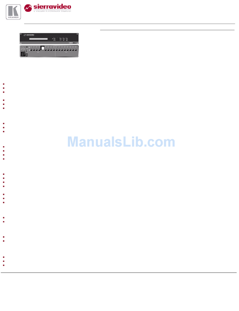 Kramer 88HD User manual