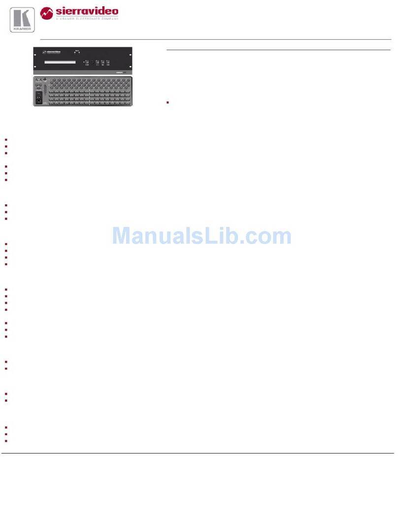 Kramer 3232HD Specifications