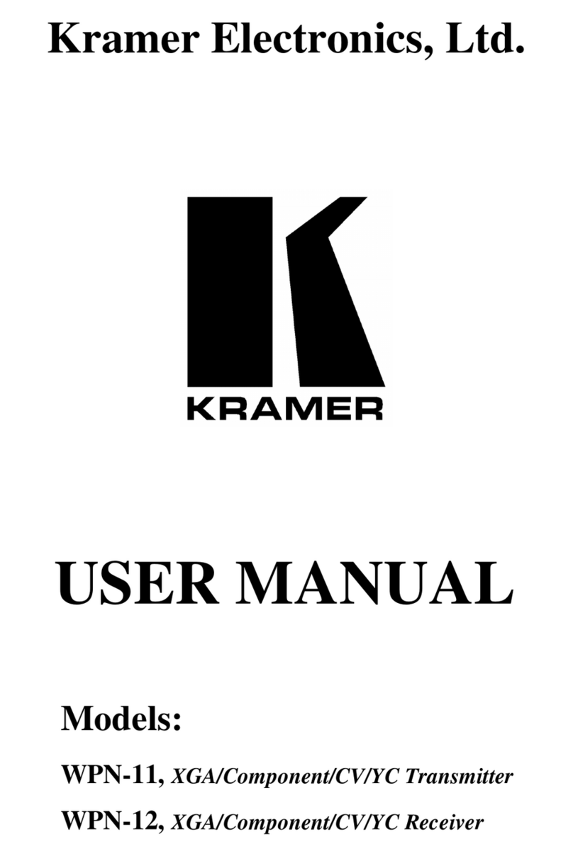 Kramer WPN-12 User manual