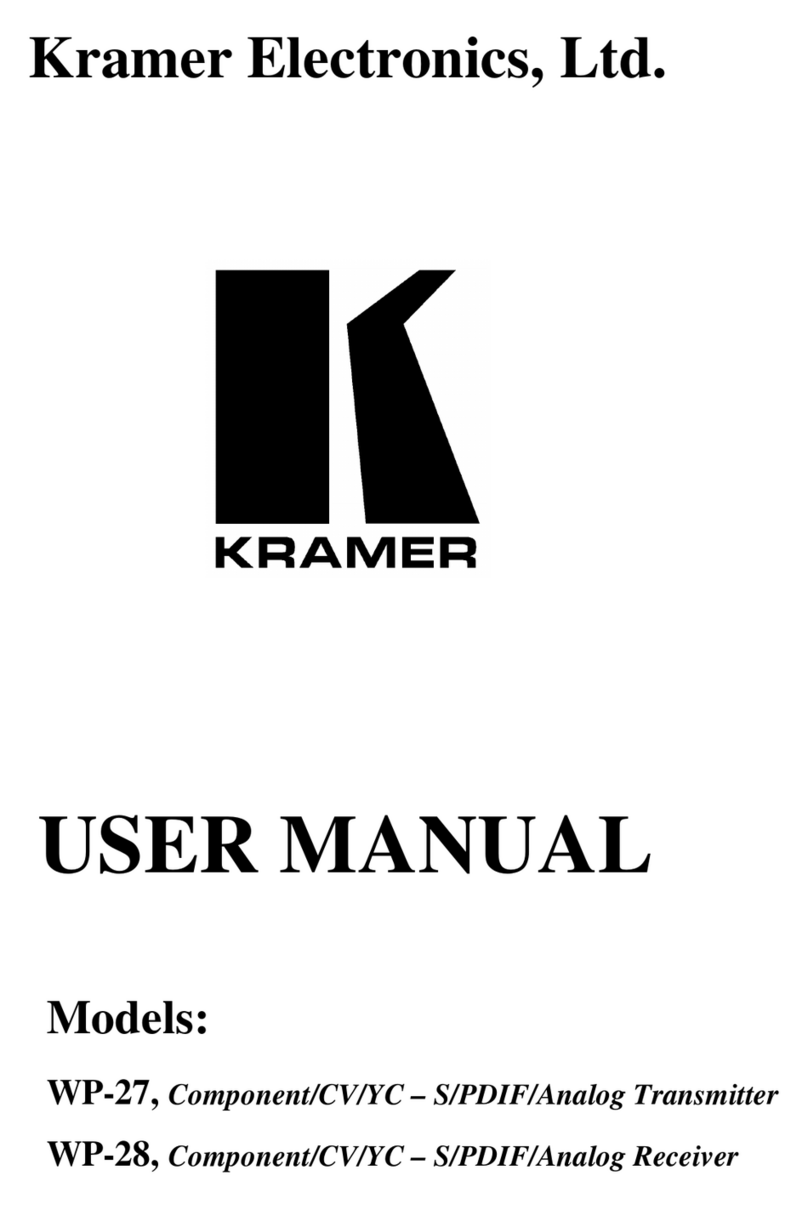 Kramer WP-28 User manual Kramer WP-28 User manual