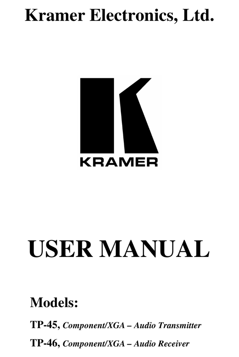 Kramer TOOLS TP-46 User manual