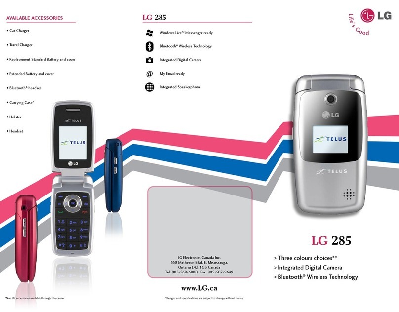 LG 285 User manual