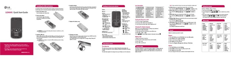 LG 900G quick start guide