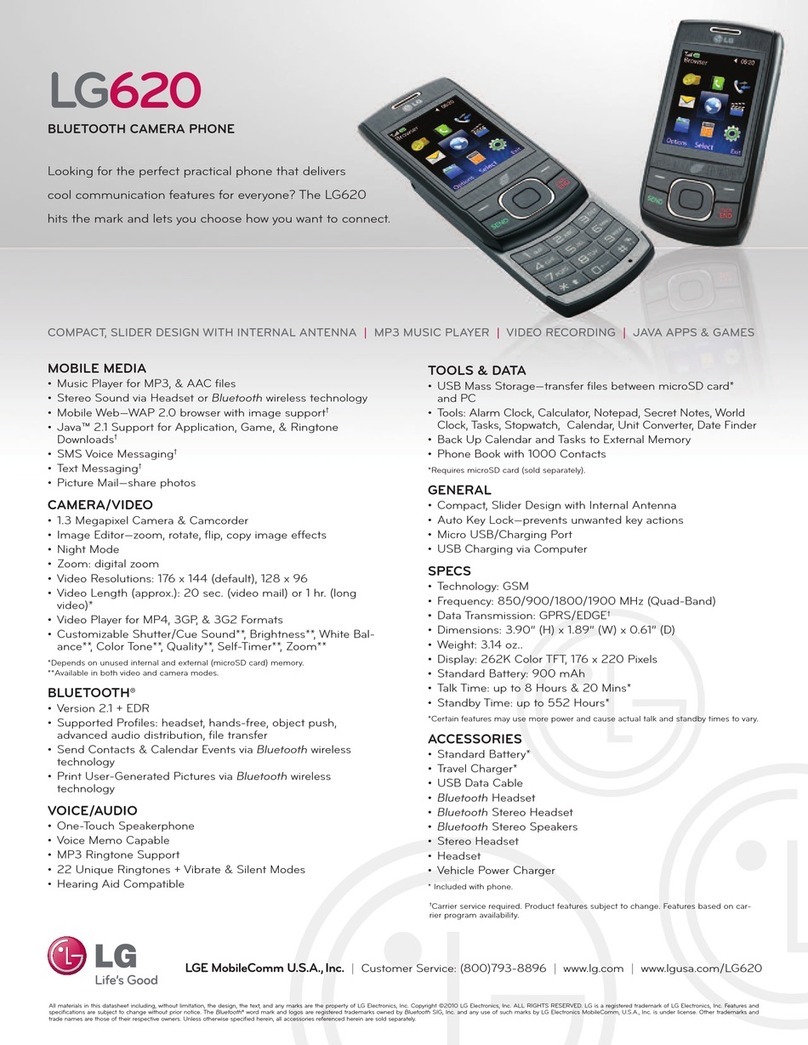 LG 620G User manual