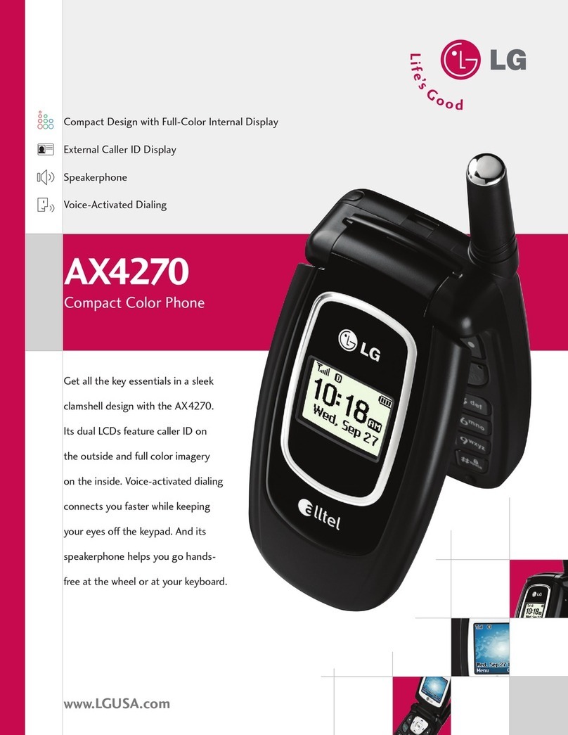 LG AX4270 Specification sheet