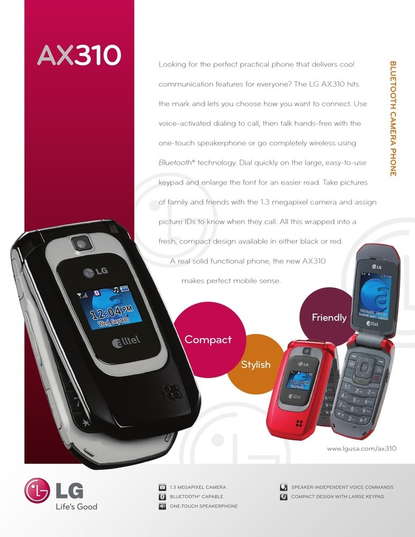 LG AX310 User manual