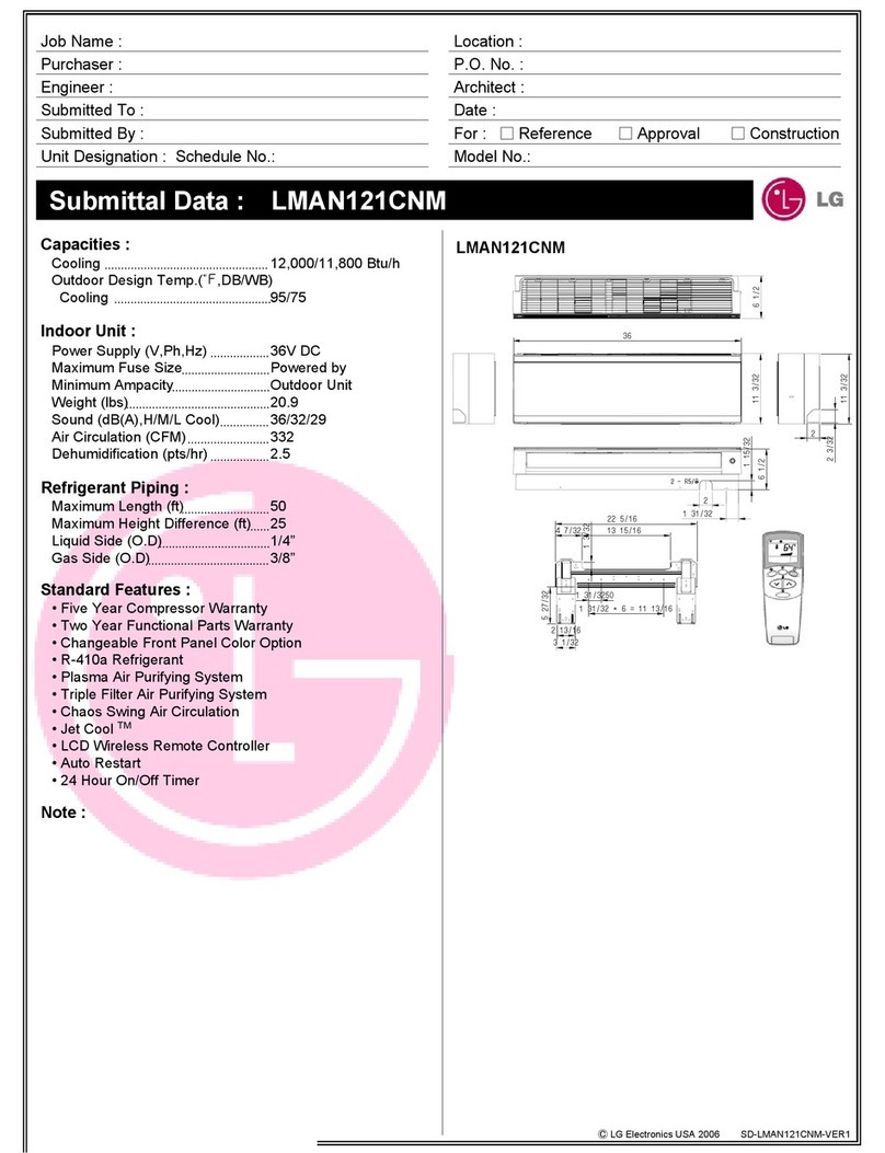 LG Art Cool LMAN121CNM User manual