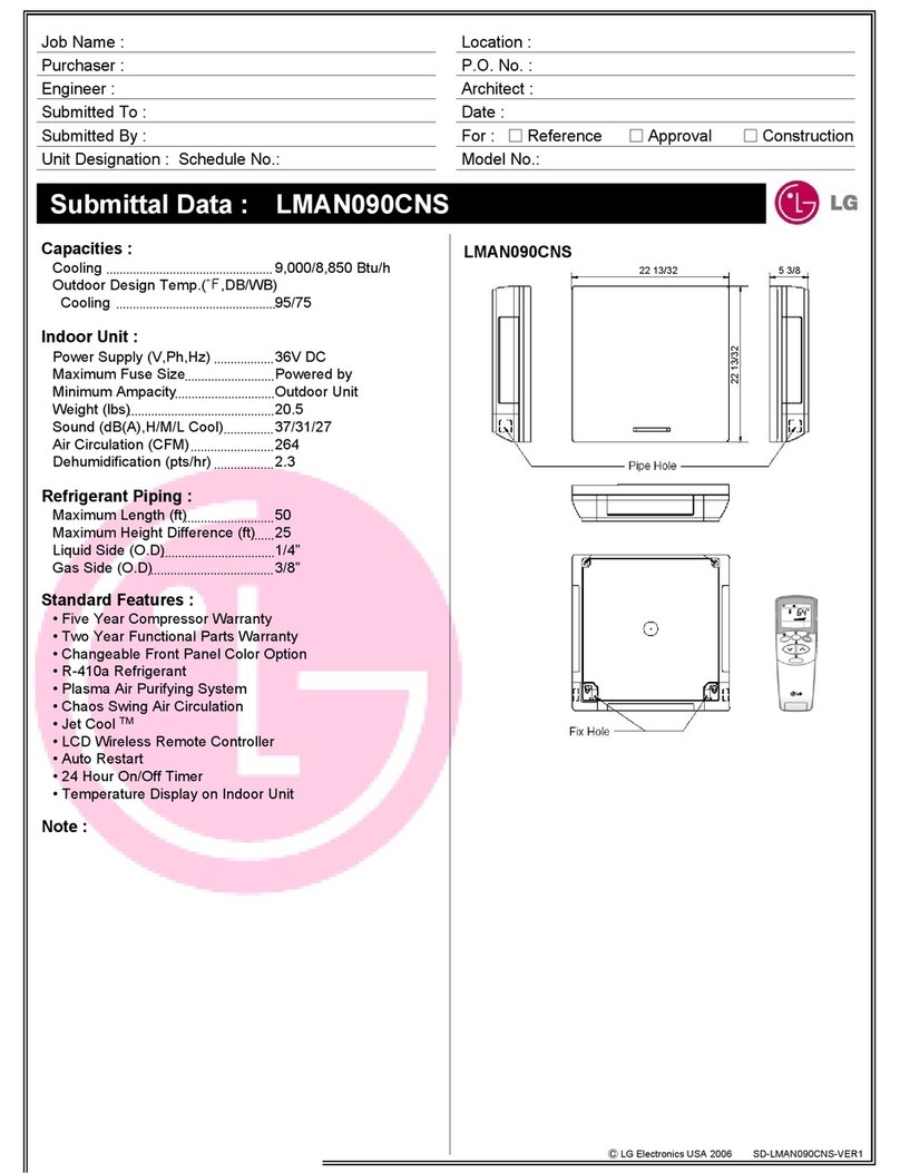 LG Art Cool LMAN090CNS User manual