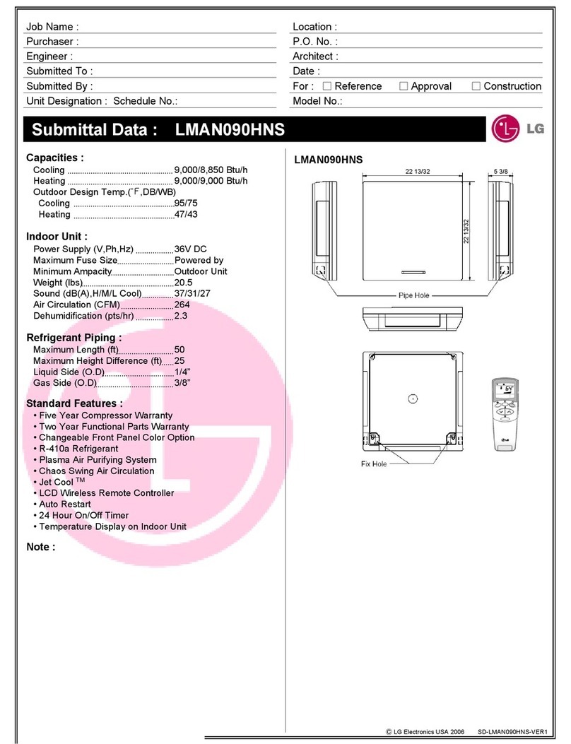 LG Art Cool LMAN090HNS User manual
