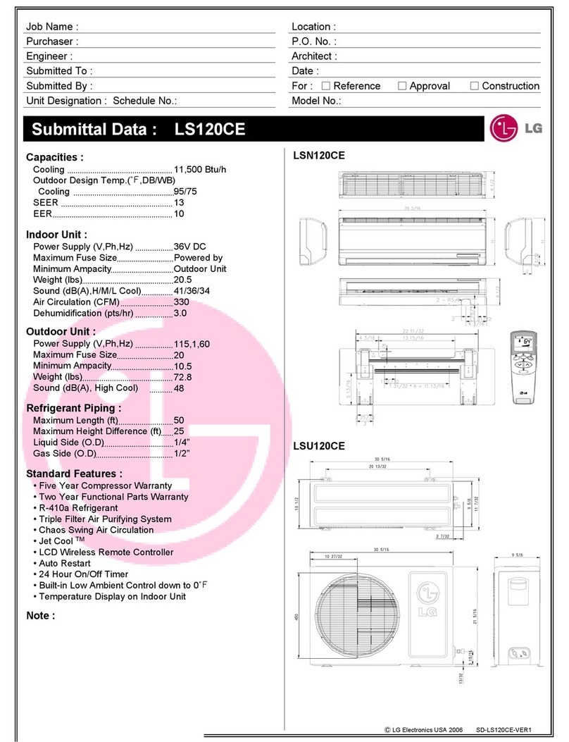LG Art Cool LS120CE User manual
