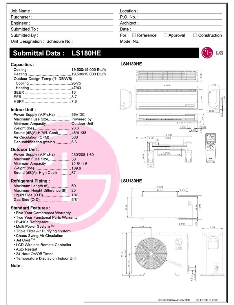 LG Art Cool LS180HE User manual