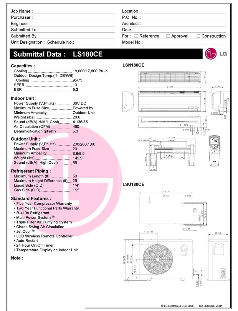 LG Art Cool LS180CE User manual