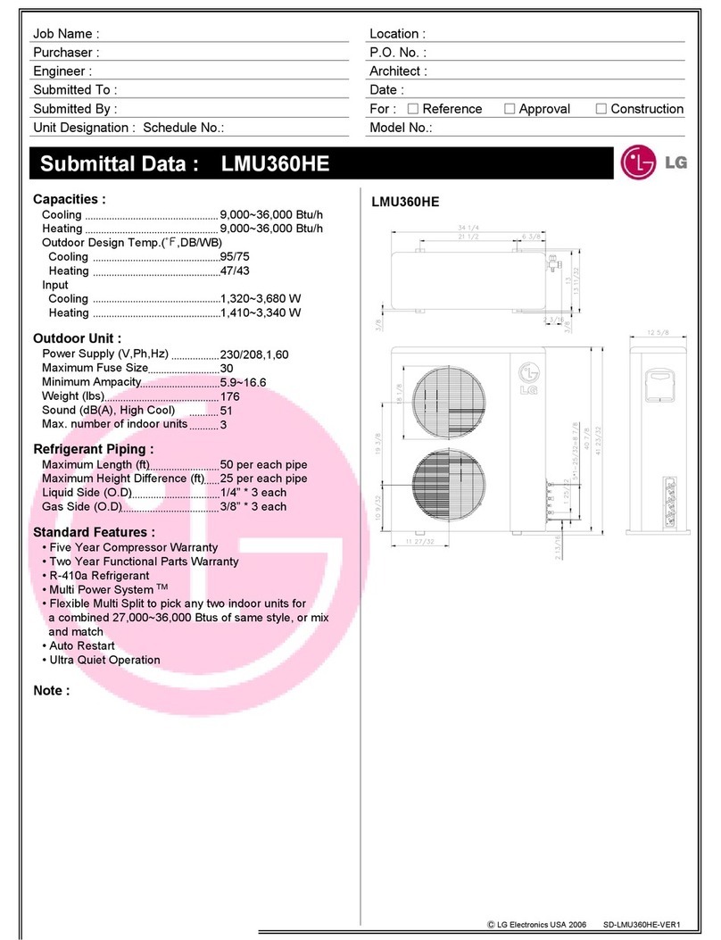 LG Art Cool LMU360HE User manual