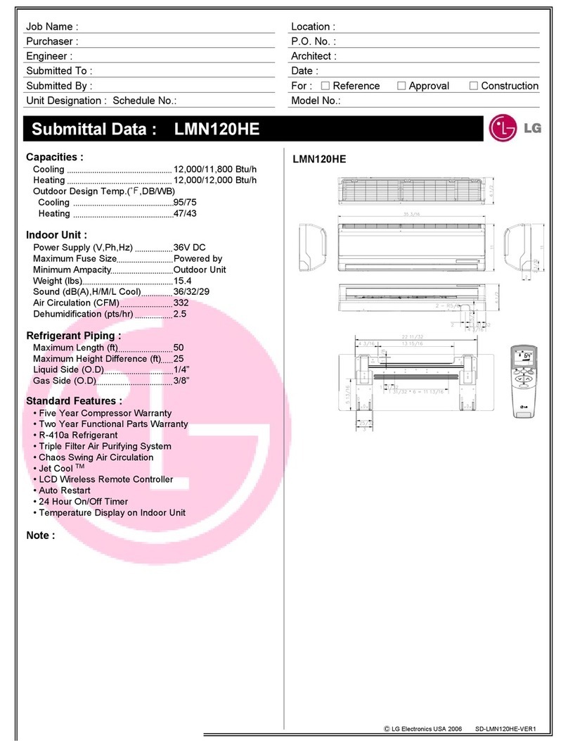 LG Art Cool LMN120HE User manual