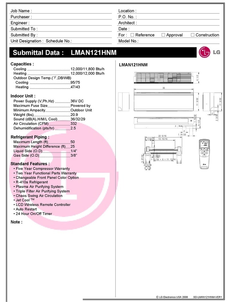 LG Art Cool LMAN121HNM User manual