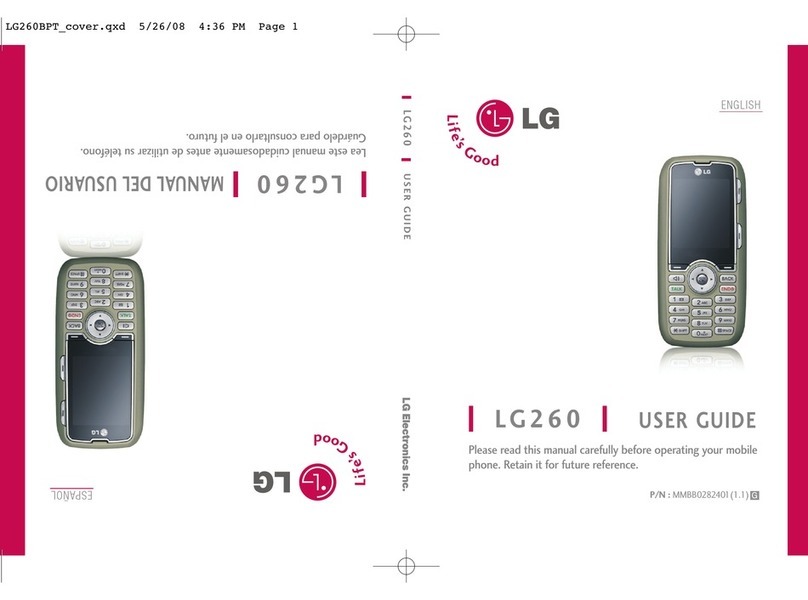 LG LG260 user guide