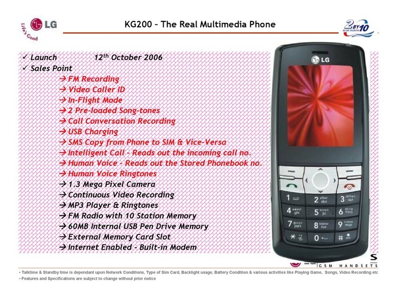 LG KG200 Owner's manual