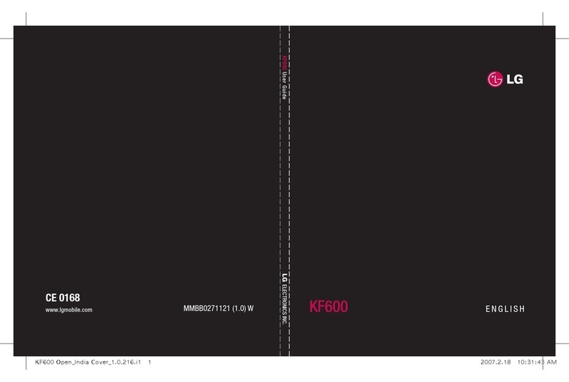 LG KF600 user guide